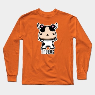 Taurus zodiac teddy bear Long Sleeve T-Shirt